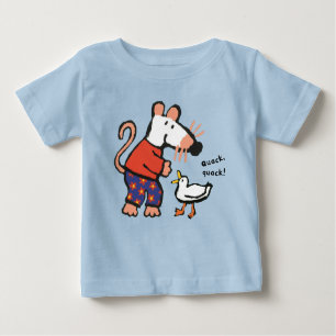 Camiseta Para Bebê Maisy Feeds Duck Quack