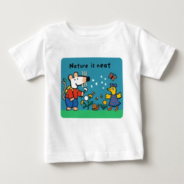 Camiseta Para Bebê Maisy Nature é Neat (Frente)