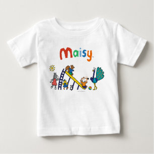 Camiseta Para Bebê Maisy no Playground com Amigos