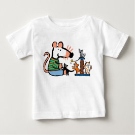 Camiseta Para Bebê Maisy Plays com Kittens