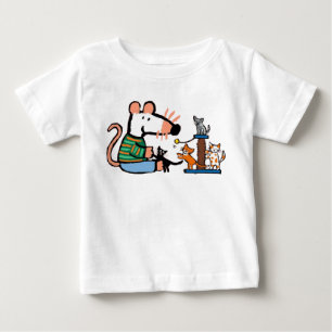 Camiseta Para Bebê Maisy Plays com Kittens