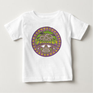 Camiseta Para Bebê Majestade Africana Vibrante: Caleidoscópio Tradici