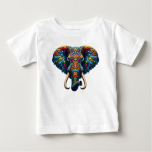 Camiseta Para Bebê Majestosos Nadinhos do Elefante