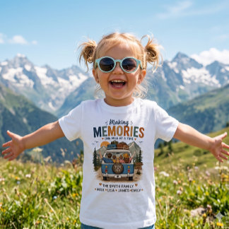 Camiseta Para Bebê Making Memories One Mile at a Time | Custom Family