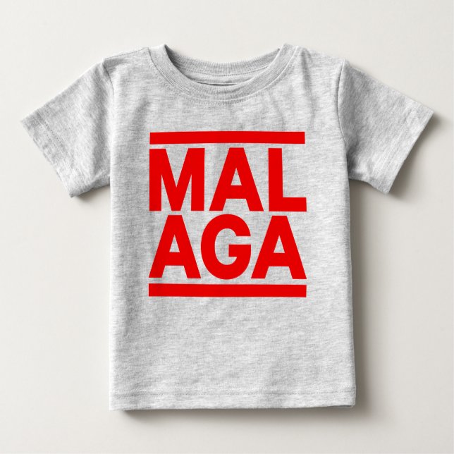 Camiseta Para Bebê Málaga 2 (Frente)