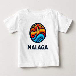 Camiseta Para Bebê Málaga 3