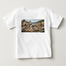Camiseta Para Bebê Malamute Nativo