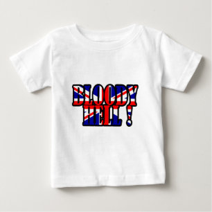 Camiseta Para Bebê Maldito inferno!