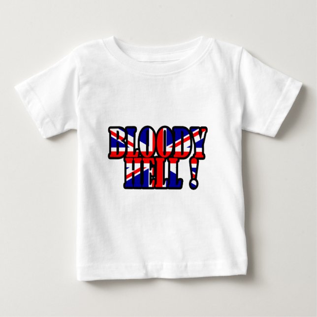 Camiseta Para Bebê Maldito inferno (Frente)