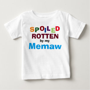 Camiseta Para Bebê Maldito Rotten Por Minha Memaw Bebê Toddler T-Shir