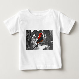 Camiseta Para Bebê Male Scarlet Tanager