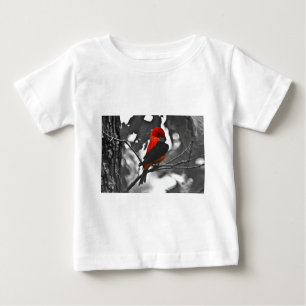 Camiseta Para Bebê Male Scarlet Tanager