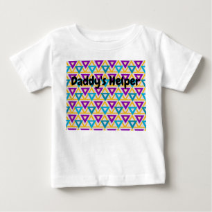 Camiseta Para Bebê Malha do Triângulo Bauhaus /