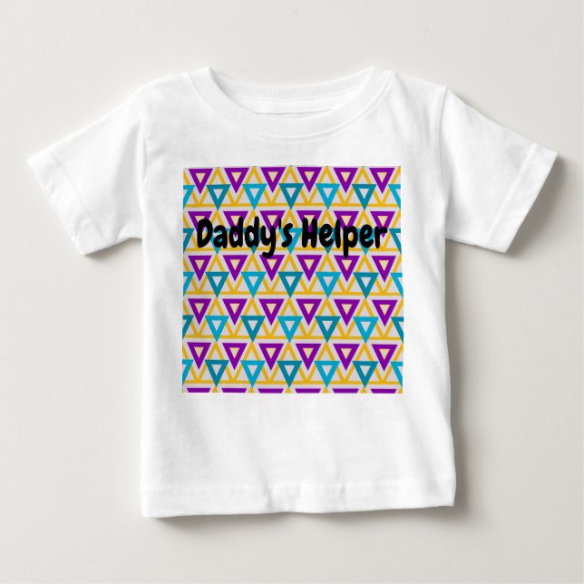 Camiseta Para Bebê Malha do Triângulo Bauhaus / (Frente)
