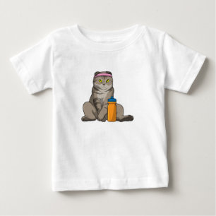 Camiseta Para Bebê Malhação de gato