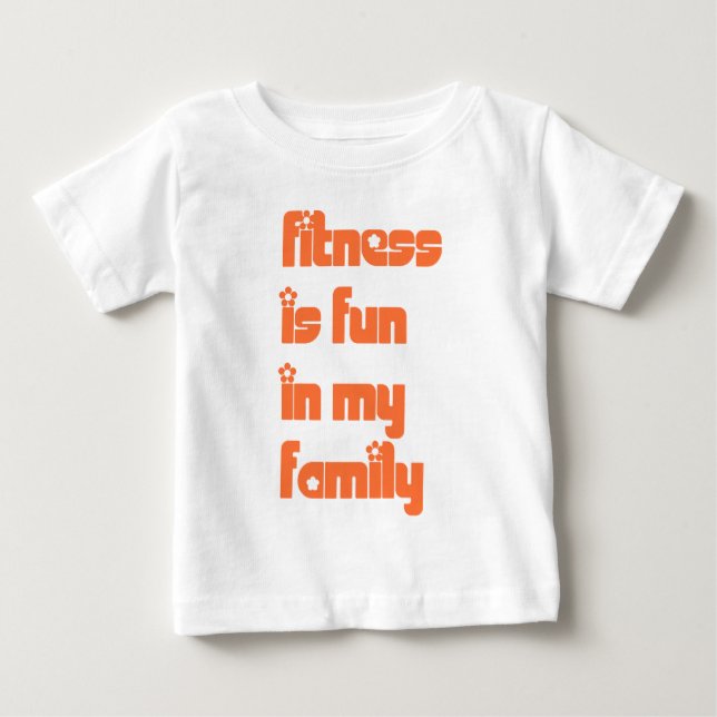 Camiseta Para Bebê Malhação é divertida - tamanhos de bebês (Frente)