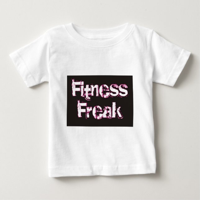 Camiseta Para Bebê Malhação - Preto e Rosa (Frente)