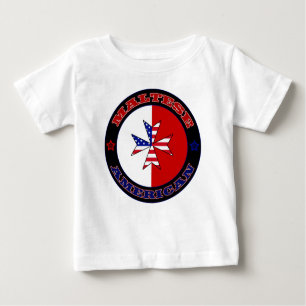 Camiseta Para Bebê Maltês - American Cross Ensign