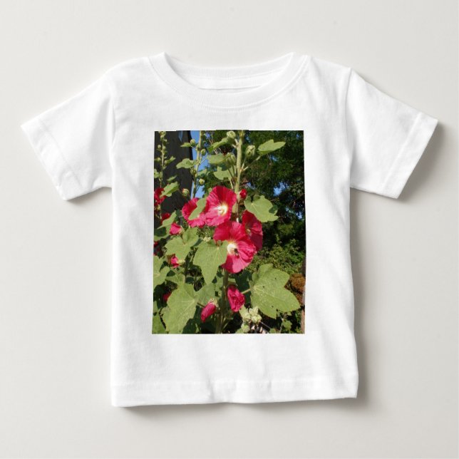 Camiseta Para Bebê Malvariscas Rosa (Frente)