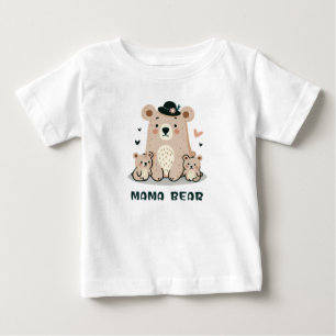 CAMISETA PARA BEBÊ MAMA BEAR