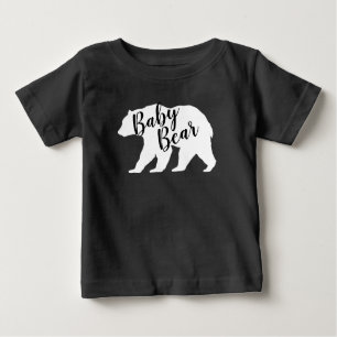 Camiseta Para Bebê Mama Bear Chá de fraldas Woodland Lodge