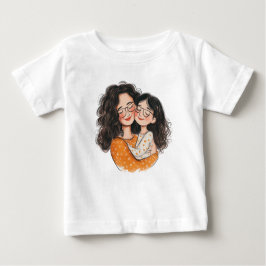 Camiseta Para Bebê Mamã Cute