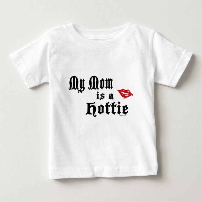 Camiseta Para Bebê Mamã de Hottie (Frente)
