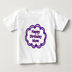 Camiseta Para Bebê Mamã do feliz aniversario