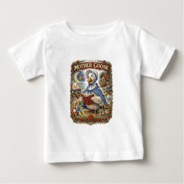 Camiseta Para Bebê Mama Gansa