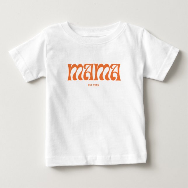 Camiseta Para Bebê Mama minimalista EST  (Frente)