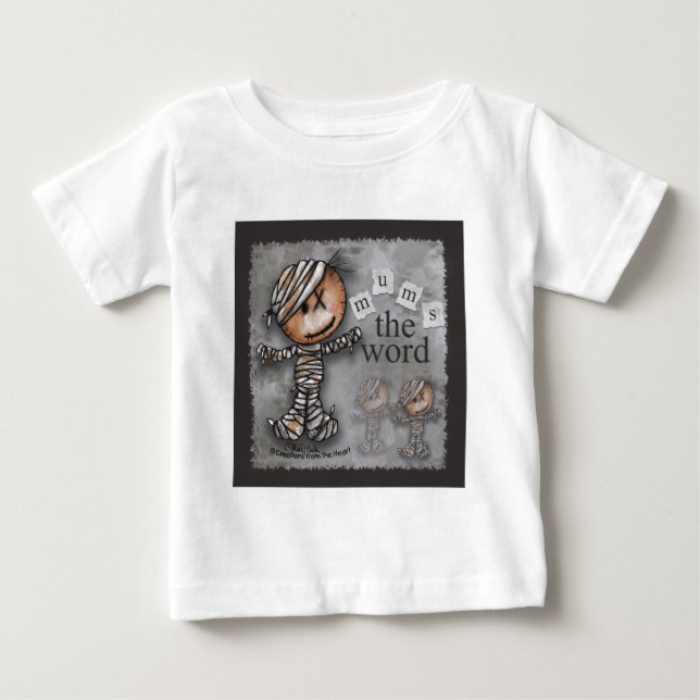 Camiseta Para Bebê Mamã primitiva Mãe a palavra (Frente)