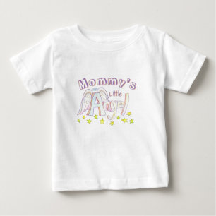 Camiseta Para Bebê Mamãe Angel Todler/Camisa do bebê
