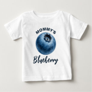 Camiseta Para Bebê Mamãe Blueberry