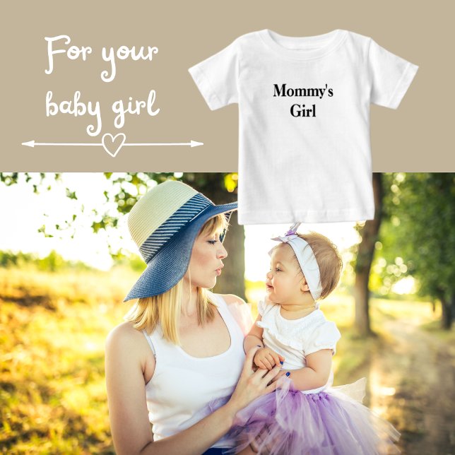 Camiseta Para Bebê Mamãe Correspondente Mamãe e eu (You can change the text/font style/colors.)