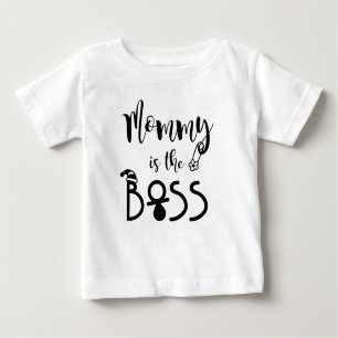 Camiseta Para Bebê Mamãe é engraçado para o chefe