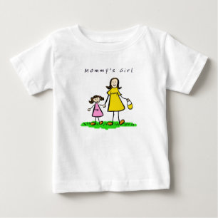 Camiseta Para Bebê Mamãe e eu (Brunette com título)