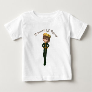 Camiseta Para Bebê Mamãe é Lil Prince Tee