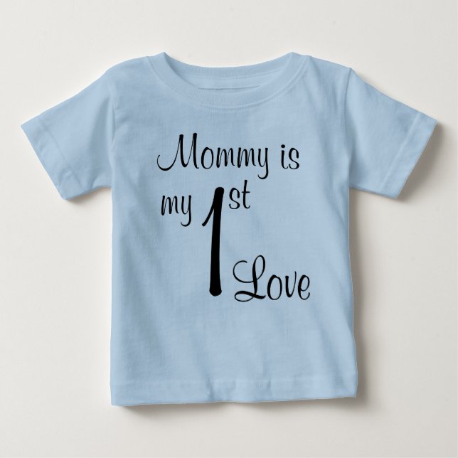 Camiseta Para Bebê Mamãe é meu amor de 1rua (Frente)