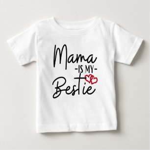 CAMISETA PARA BEBÊ MAMÃE É MINHA BESTIA