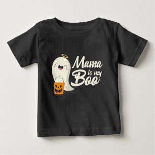 Camiseta Para Bebê Mamãe é o primeiro dia de bruxas do meu bebê