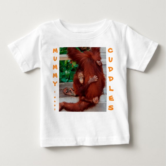 Camiseta Para Bebê Mamãe, eu quero algemas (Frente)