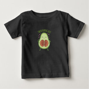 Camiseta Para Bebê Mamãe Jovem Abacate Fofo