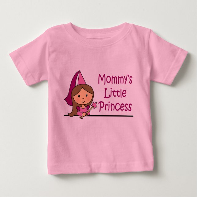 Camiseta Para Bebê Mamãe Little Princess (Frente)