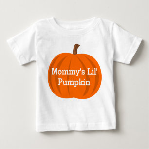 Camiseta Para Bebê Mamãe Lula Pumpkin Cute Halloween