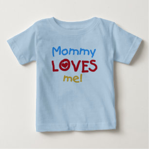 Camiseta Para Bebê Mamãe me ama