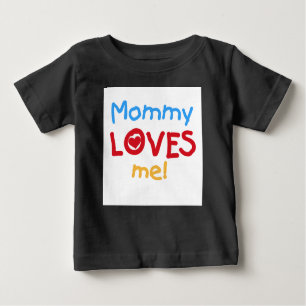 Camiseta Para Bebê Mamãe me ama
