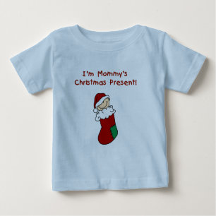 Camiseta Para Bebê Mamãe presente de Natal