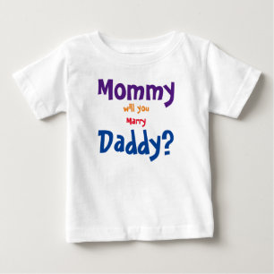 Camiseta Para Bebê Mamãe vai casado pai