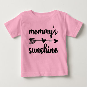 Camiseta Para Bebê Mamães bonitas brilham poeira