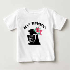 Camiseta Para Bebê Mamães de panificação, unisex